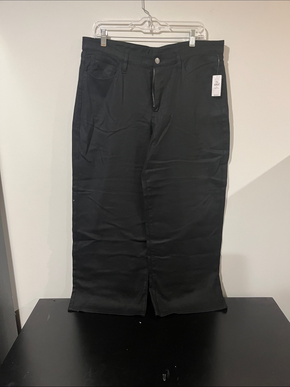 NWT GAP 12P Wide-leg Black Linen/Cotton Pants